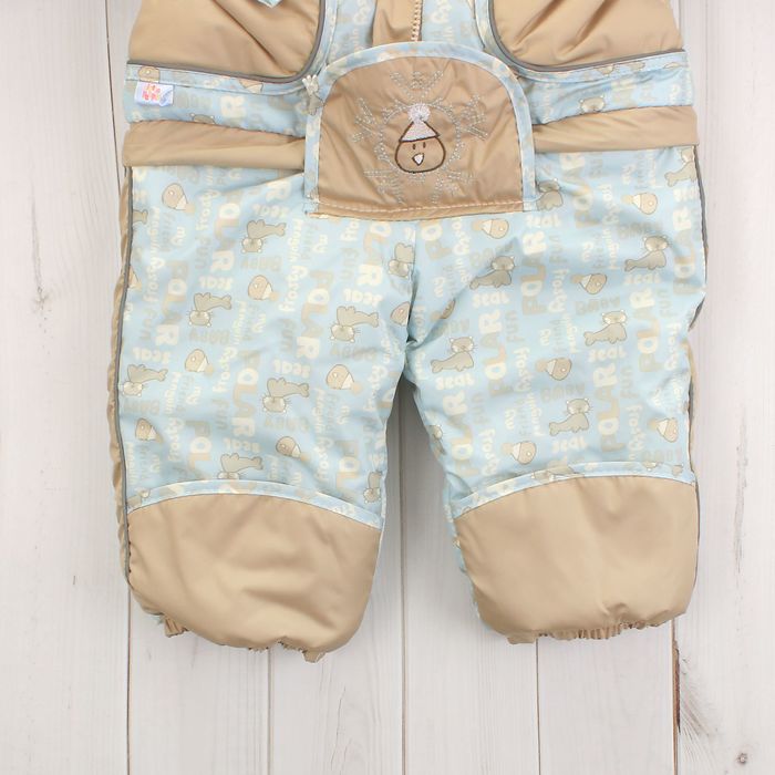 Конверт-комбинезон "Зимушка ", рост 74-80 см, цвет голубой 13012