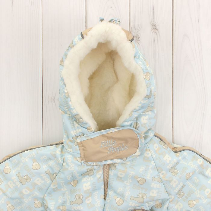 Конверт-комбинезон "Зимушка ", рост 74-80 см, цвет голубой 13012