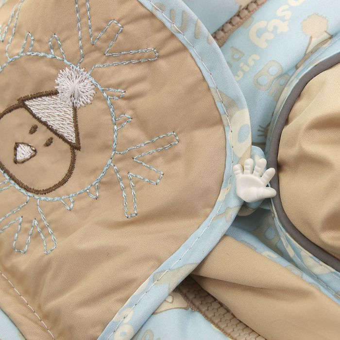 Конверт-комбинезон "Зимушка ", рост 74-80 см, цвет голубой 13012