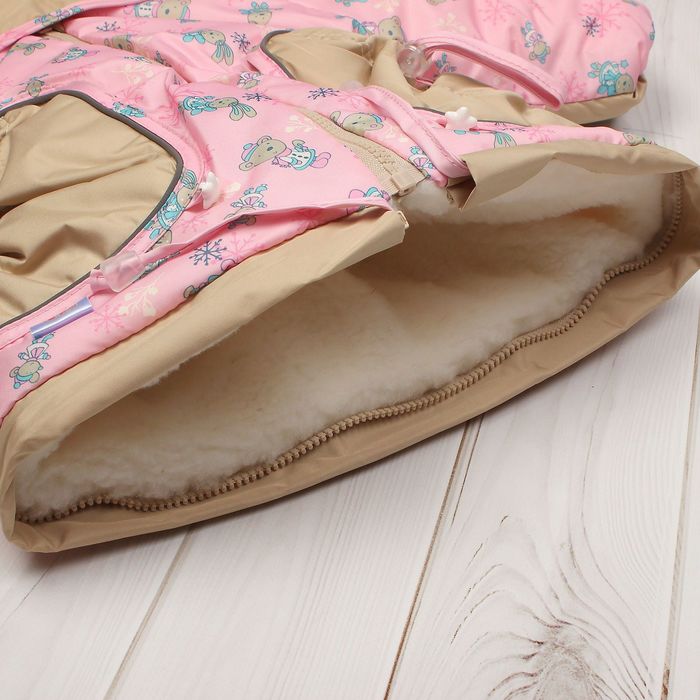 Конверт-комбинезон "Зимушка", рост 74-80 см, цвет розовый 13016