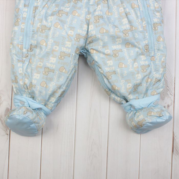 Комбинезон-трансформер "Снежок", рост 86, цвет голубой 13272