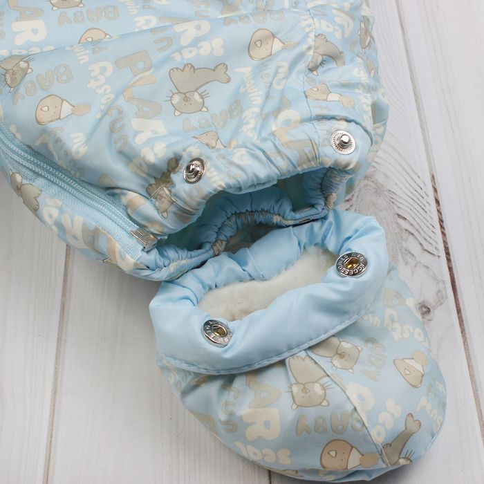 Комбинезон-трансформер "Снежок", рост 86, цвет голубой 13272