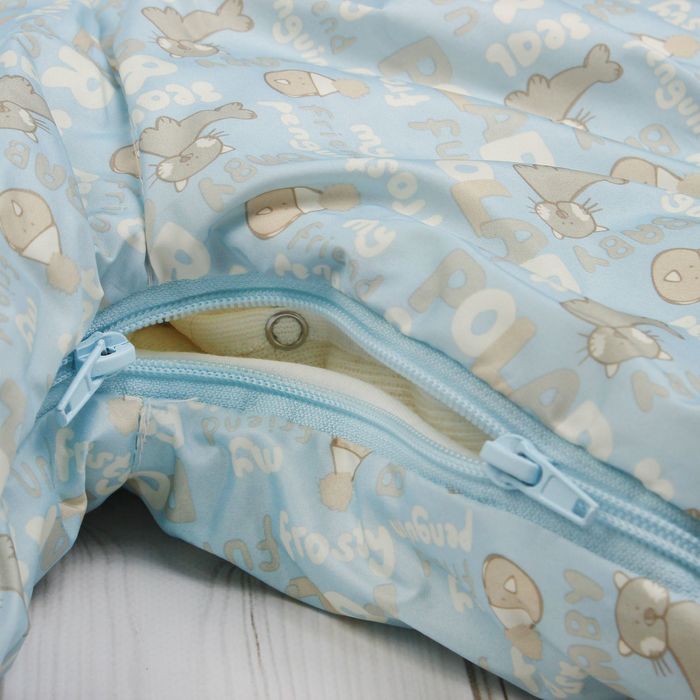 Комбинезон-трансформер "Снежок", рост 86, цвет голубой 13272