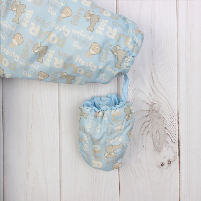 Комбинезон-трансформер "Снежок", рост 86, цвет голубой 13272