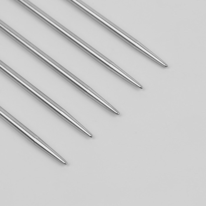 Спицы для вязания чулочные, d=3мм, 20см, 5шт