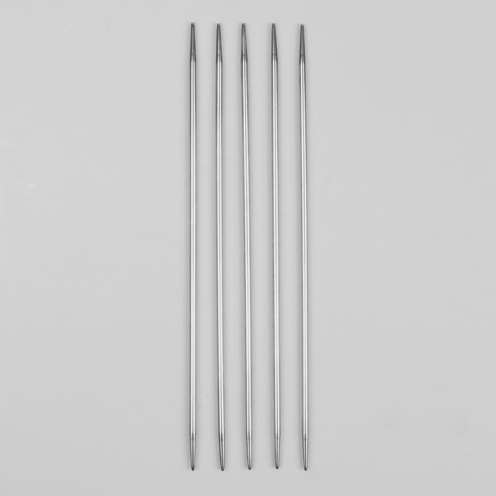 Спицы для вязания чулочные, d=3,5мм, 20см, 5шт