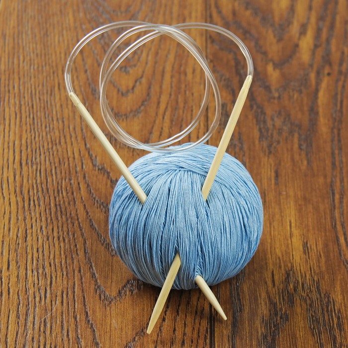 Спицы для вязания, круговые, d=4мм, 80см