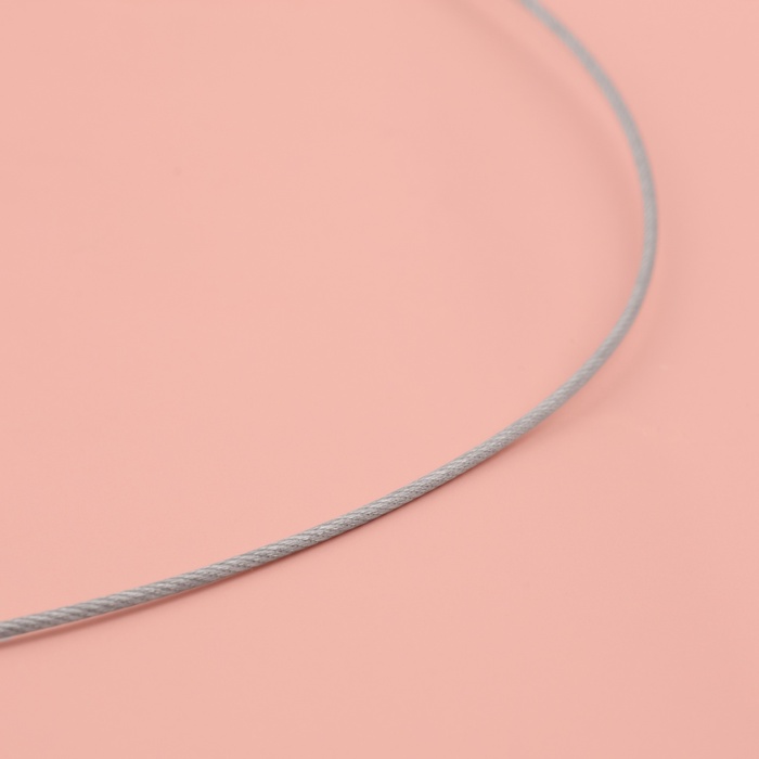 Спицы для вязания, круговые с металлической леской, d=2мм, 100см