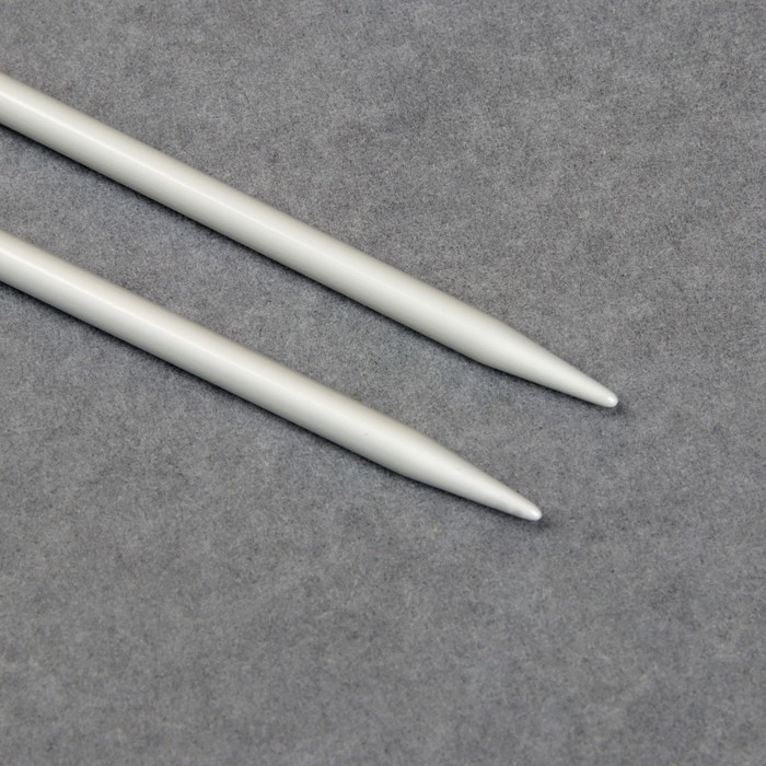 Спицы для вязания, прямые, наконечник, d=5,5мм, 35см, 2шт
