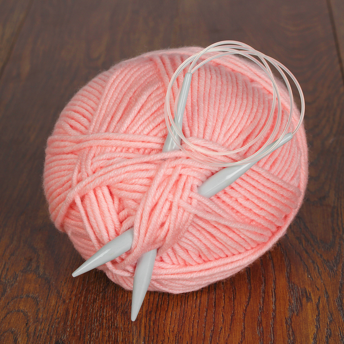 Спицы для вязания, круговые, тефлоновое покрытие, d=10мм, 100см