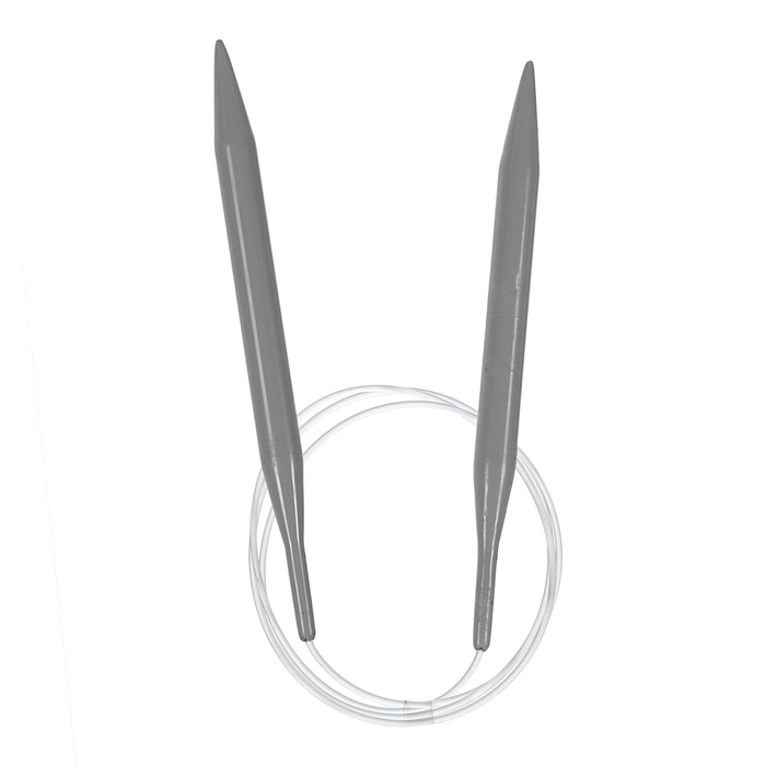 Спицы для вязания, круговые, тефлоновое покрытие, d=10мм, 100см