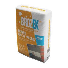 Смесь штукатурная для наружных и внутренних работ Brozex ШС-32, 25 кг от Сима-ленд