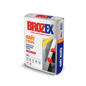 Легкая штукатурка для стен Brozex ШС-36, 20 кг Ош