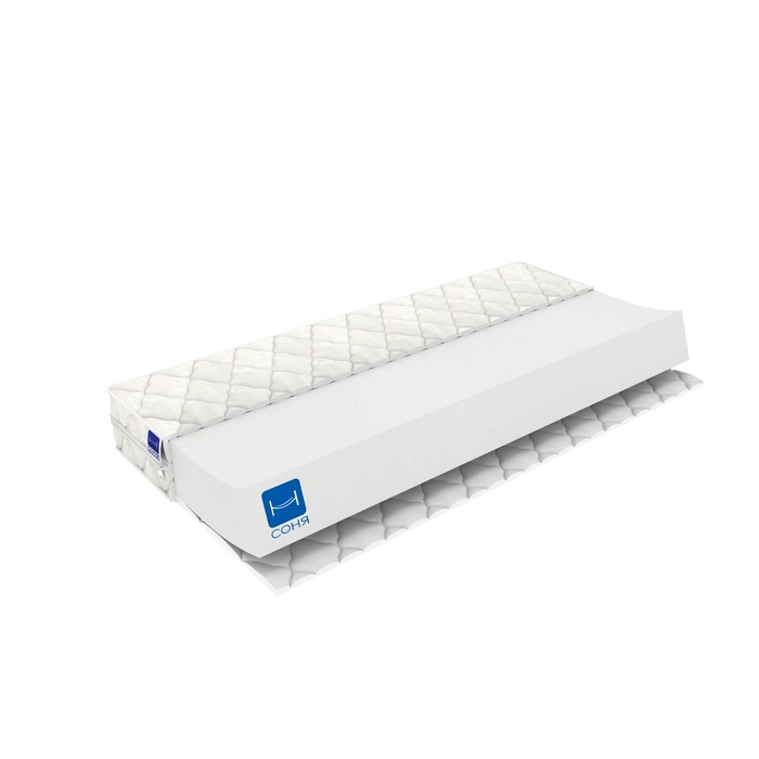 Матрас Пушинка, размер 80х160 см,высота 12 см, Чехол Жаккард