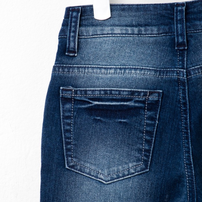 Джинсы для девочки, рост 134 см, цвет синий 8101 3570