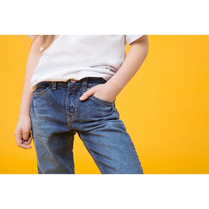 Джинсы для девочки, рост 152 см, цвет синий 8115 3570