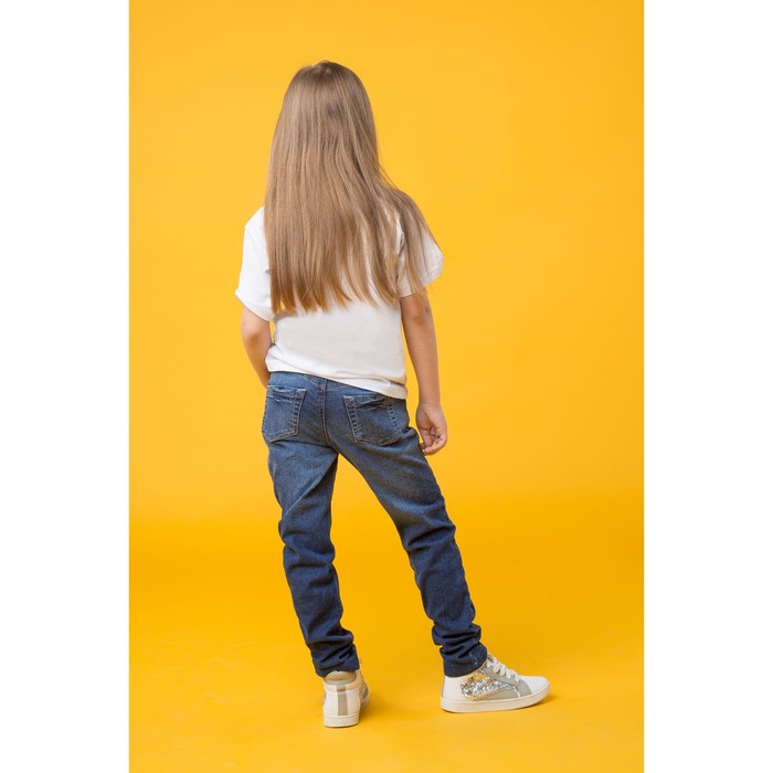 Джинсы для девочки, рост 152 см, цвет синий 8115 3570