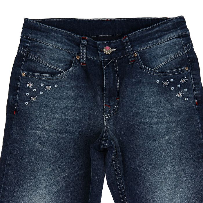 Джинсы для девочки, рост 122 см, цвет синий 8115 C