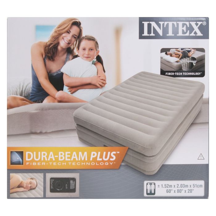 Кровать надувная Queen Prime Comfort, 152х203х51 см 64446 INTEX