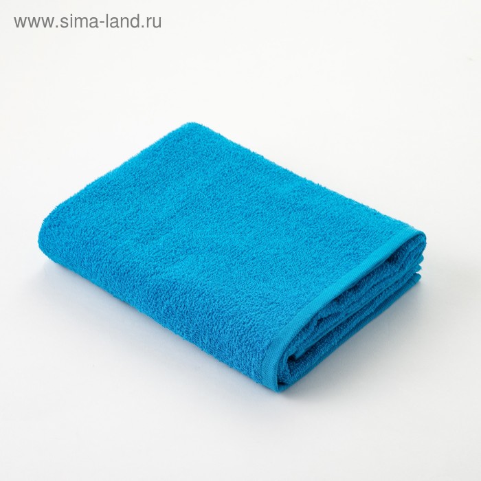 фото Полотенце махровое «экономь и я», размер 50х90 см, цвет голубой