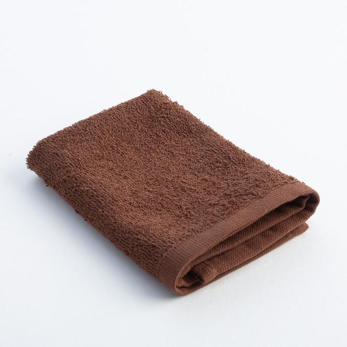 Полотенце махровое "Экономь и Я" 30х30 см шоколад, 100% хлопок, 340 г/м2