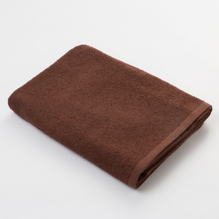 Полотенце махровое "Экономь и Я" 50*90 см шоколад, 100% хлопок, 340 г/м2