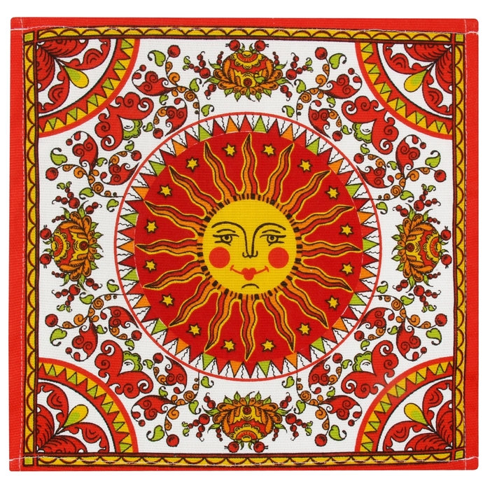 Салфетка "Доляна" Масленица, размер 30 х 30 см, рогожка 162 г/м²