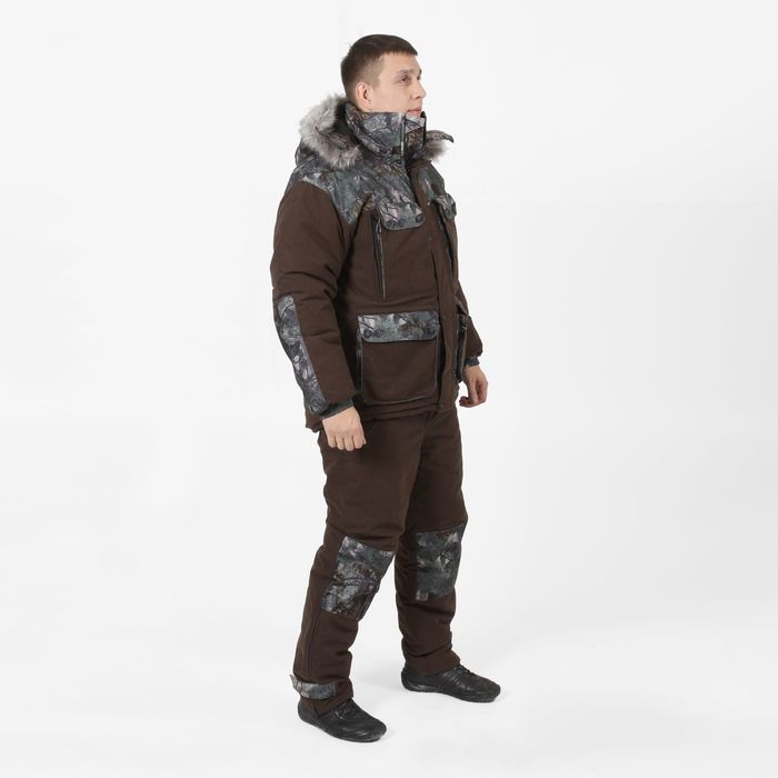 Костюм «Полярник-400», размер 60, рост 182-188, цвет хаки/серый
