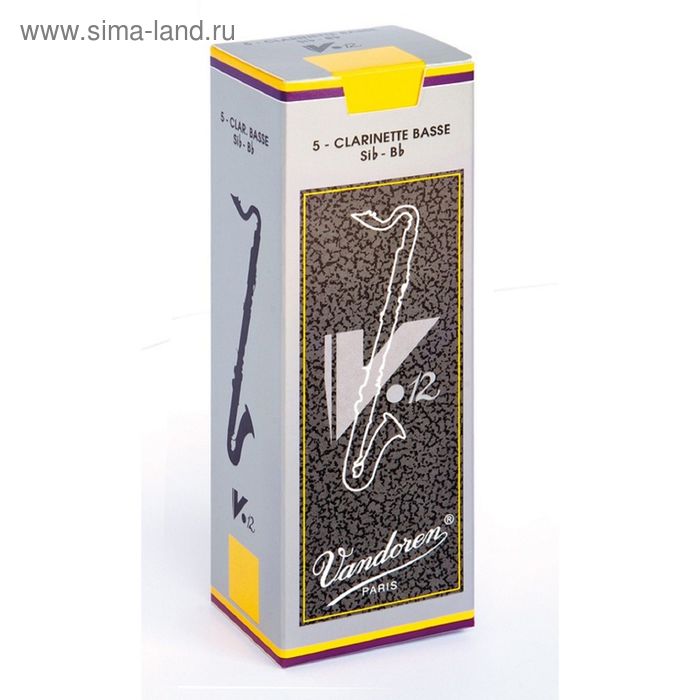 

Трости для БАС-кларнета Vandoren CR6225 BASS V12 №2.5 (5шт)