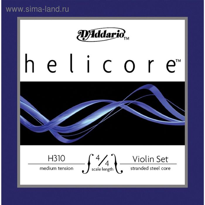 Комплект струн для скрипки D`Addario H310-4/4M HELICORE