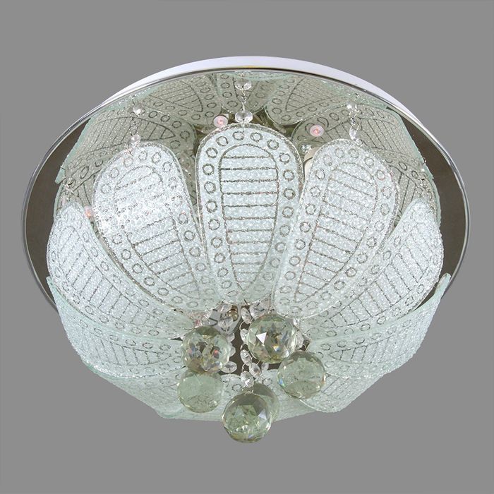 Люстра круг "Вербена", 4 лампы + светодиоды, пульт