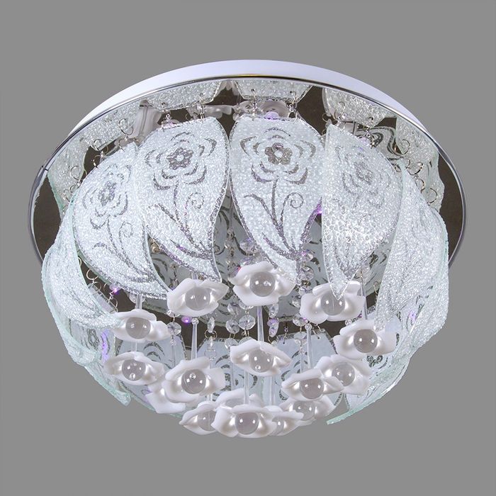 Люстра со светодиодами и дистанционным пультом "Шарм", 4 лампы, d=40, 220V 15W E14