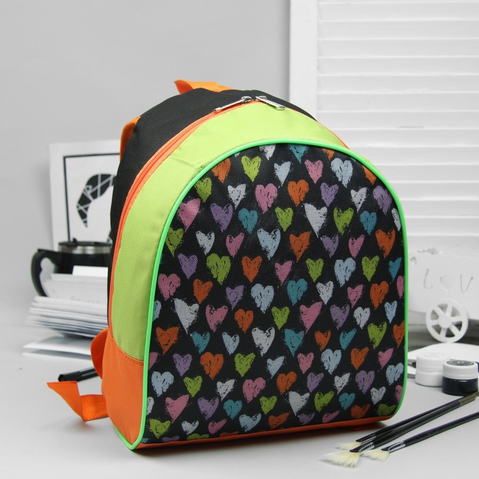 Рюкзак детский на молнии, 1 отдел, цветной