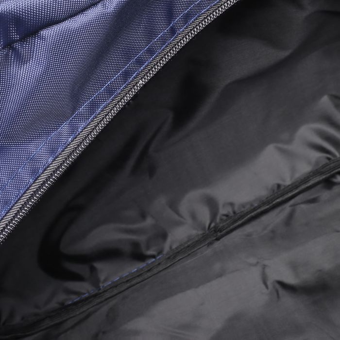 Сумка спортивная на молнии, 1 отдел, наружный карман, длинный ремень, цвет голубой