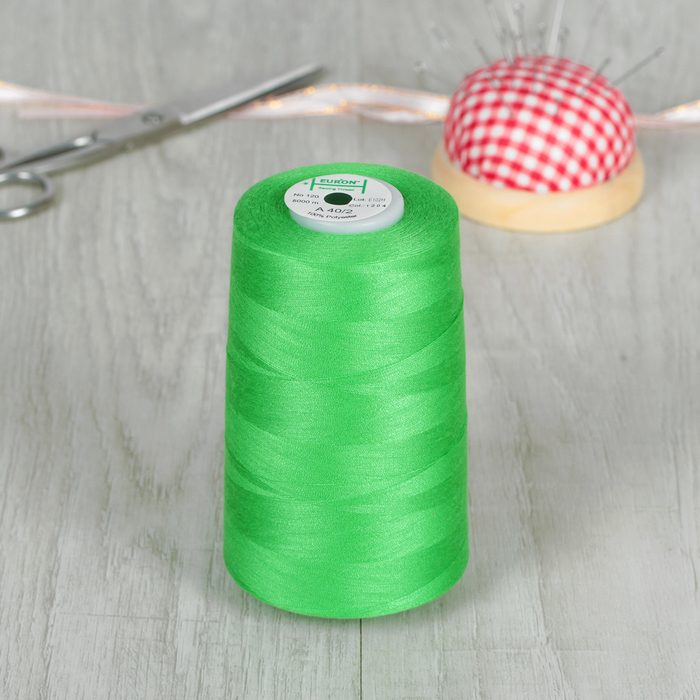 Нитки 40/2, 5000м, №120, цвет зеленый №1204