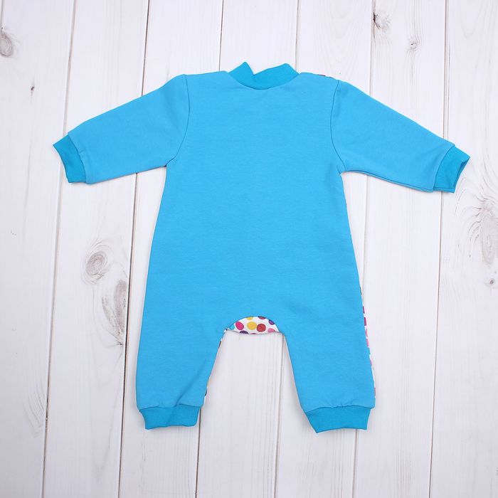 Комбинезон ясельный, рост 68 см, цвет голубой 143-16_М