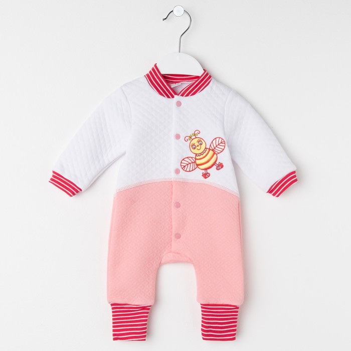 Комбинезон ясельный, рост 62 см, цвет розовый 788-15_М МИКС