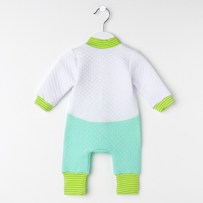 Комбинезон ясельный, рост 62 см, цвет зелёный 788-15_М