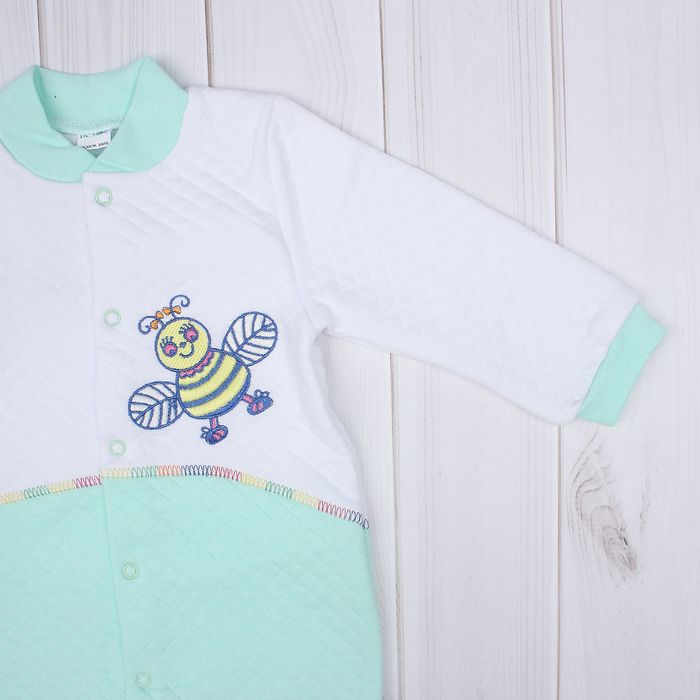 Комбинезон ясельный, рост 62 см, цвет зелёный 788-15_М