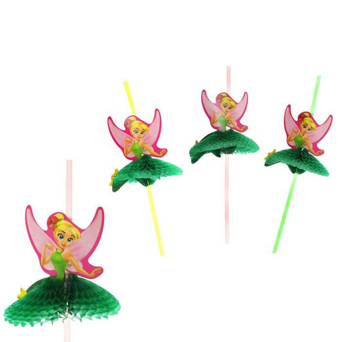 Трубочки гофре для коктейля "Фея", (набор 6 шт.)