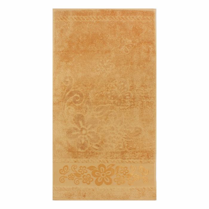 Полотенце махровое Fiesta Belissimo 50*90 см горчичный 500гр/м, бамбук