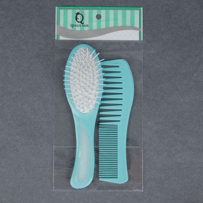 Набор расчёсок, 2 предмета: массажная, комбинированная, цвета МИКС