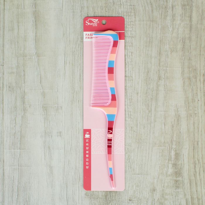 Расчёска с хвостиком, цвета МИКС