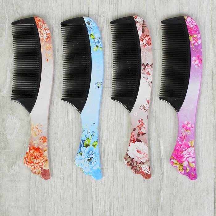 Расчёска с ручкой, цвета МИКС