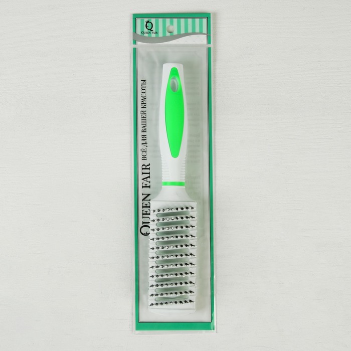 Расчёска массажная, вентилируемая, прямоугольная, цвета МИКС