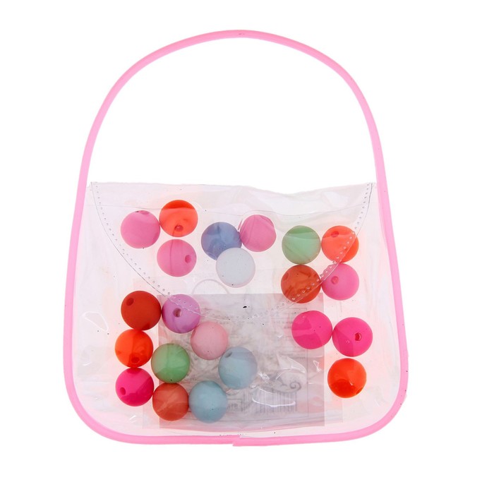 Набор бусин "Сумочка №10", d=1 см, 30 г + резинка