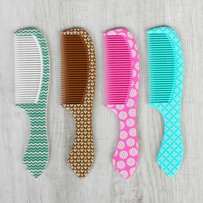 Расчёска с ручкой, цвета МИКС