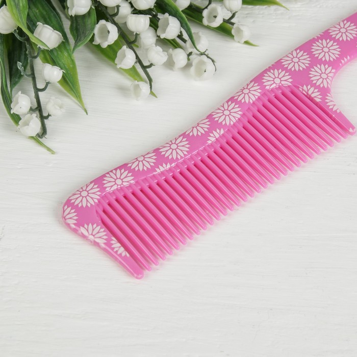 Расчёска с ручкой, цвета МИКС