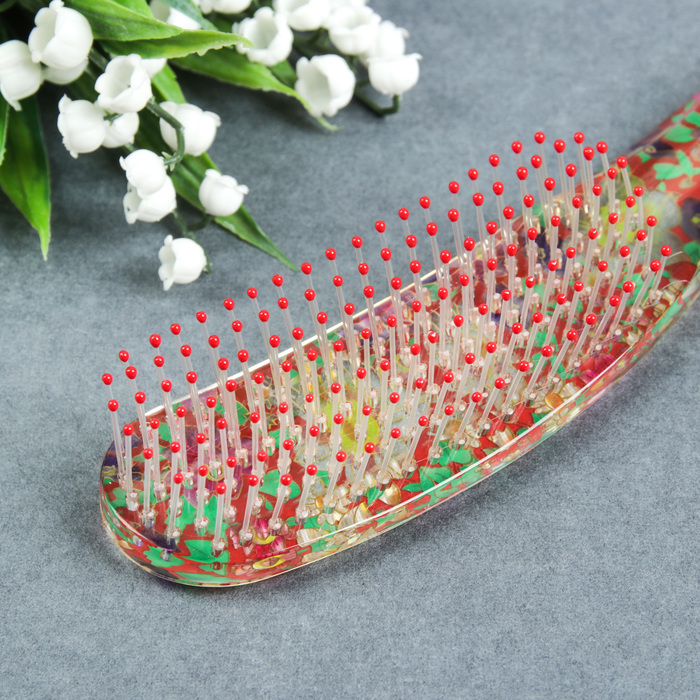 Расчёска массажная, фигурная, цвета МИКС