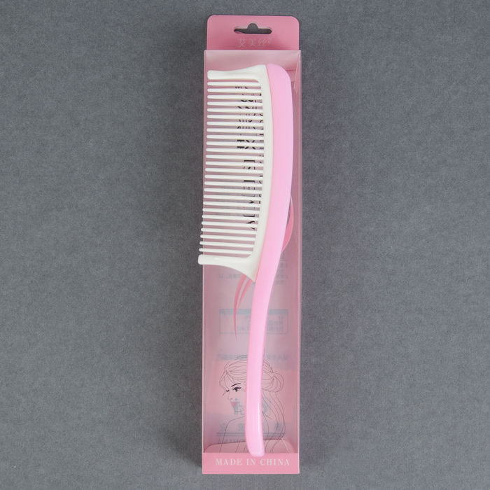 Расчёска с ручкой, цвета МИКС